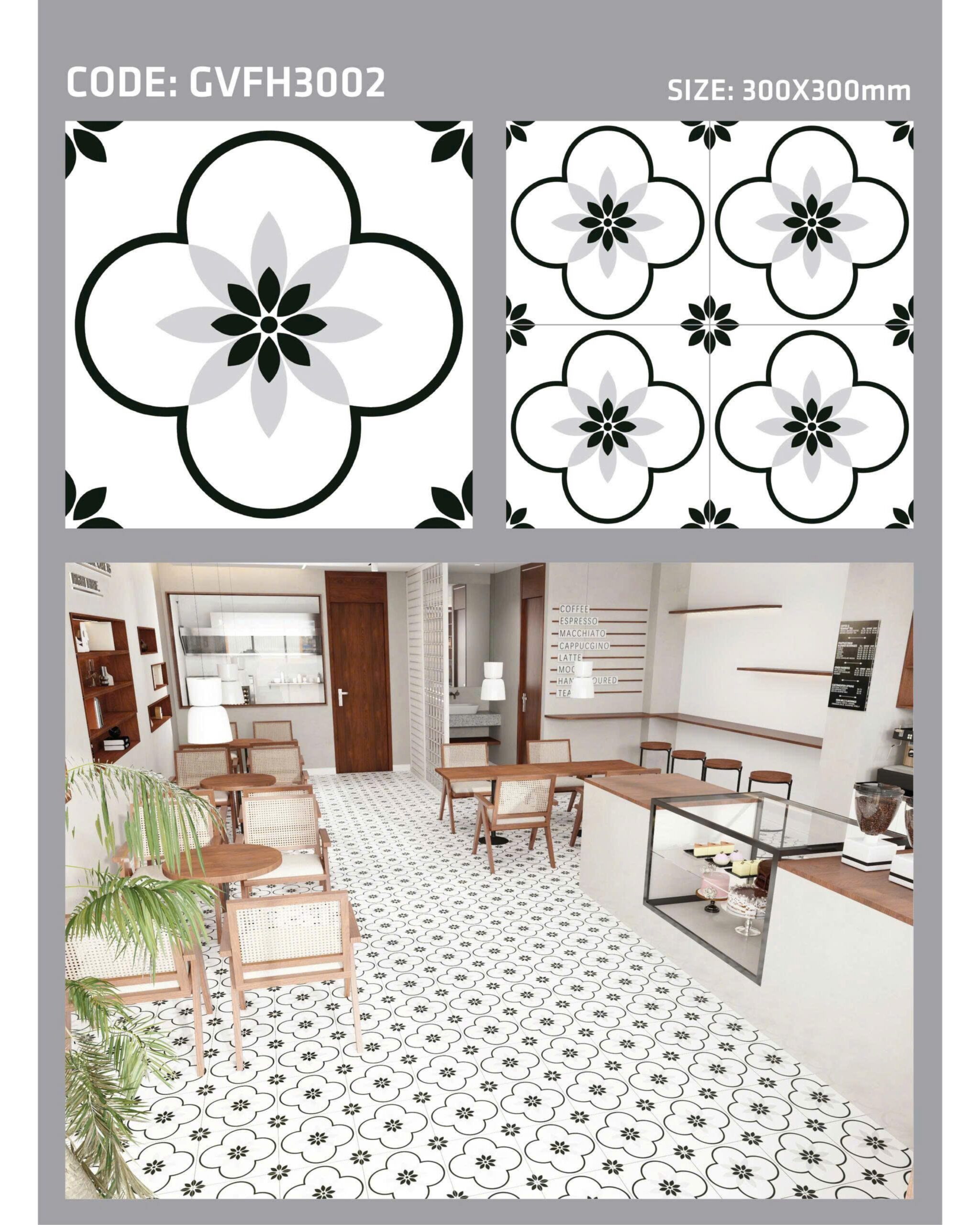 Bộ Sưu Tập Gạch Bông 30x30 Xương Đá Mờ - Image 9